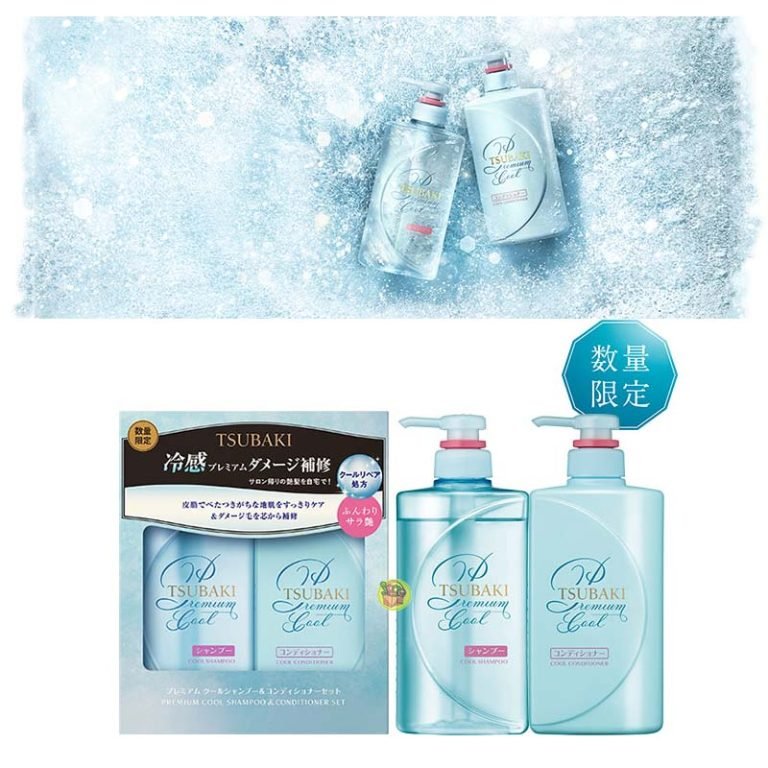 Премиум Охлаждающие Шампунь и кондиционер для восстановления волос, SHISEIDO Tsubaki Premium Cool Shampoo & Conditioner 