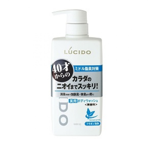 Мужское жидкое мыло Lucido Deodorant Body Wash для нейтрализации неприятного запаха с антибактериальным эффектом и флавоноидами (40+), MANDOM 450 мл