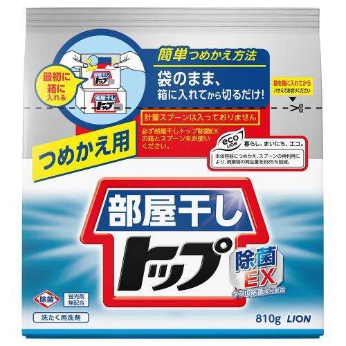 Стиральный порошок с ферментами, Heyaboshi ТОР Anti-bacterial EX Refill LION, цветочный аромат (сменная упаковка), 810 гр.