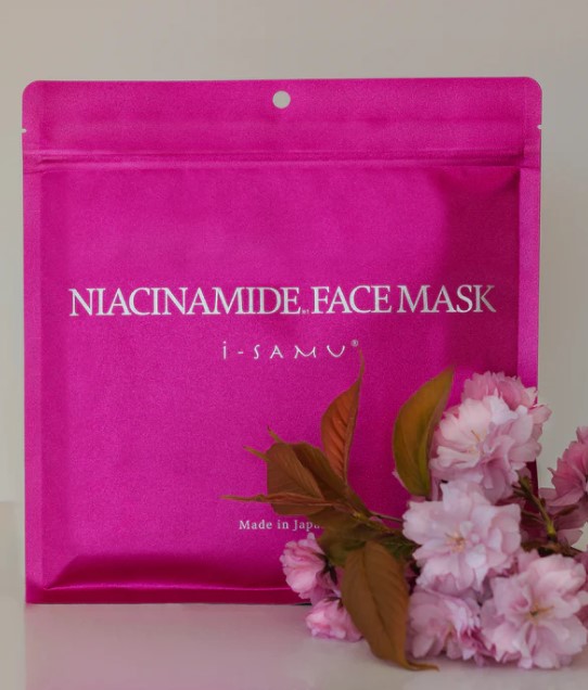 Набор масок для лица с ниацинамидом (против воспалений, обезвоженности и шелушения) MIYABI, 30 штук в упаковке