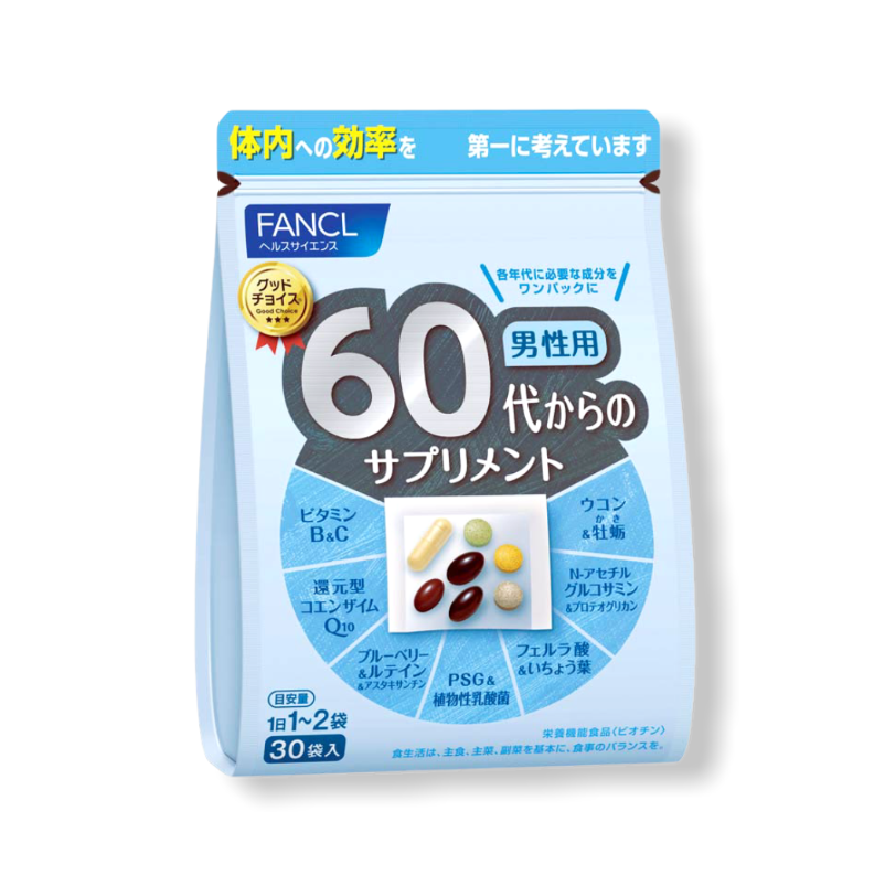 FANCL Комплекс мужские витамины Фанкл 60+ на 30 дней