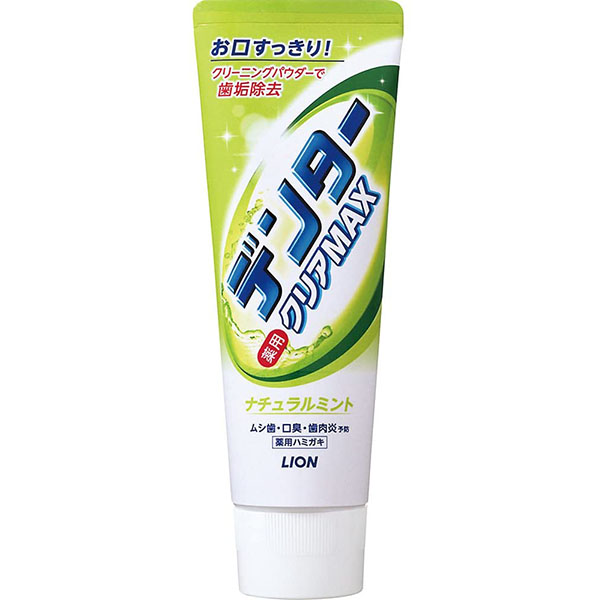 Зубная паста с микрогранулами для защиты от кариеса (с ароматом фруктов) LION Denta Clear Max, 140 гр