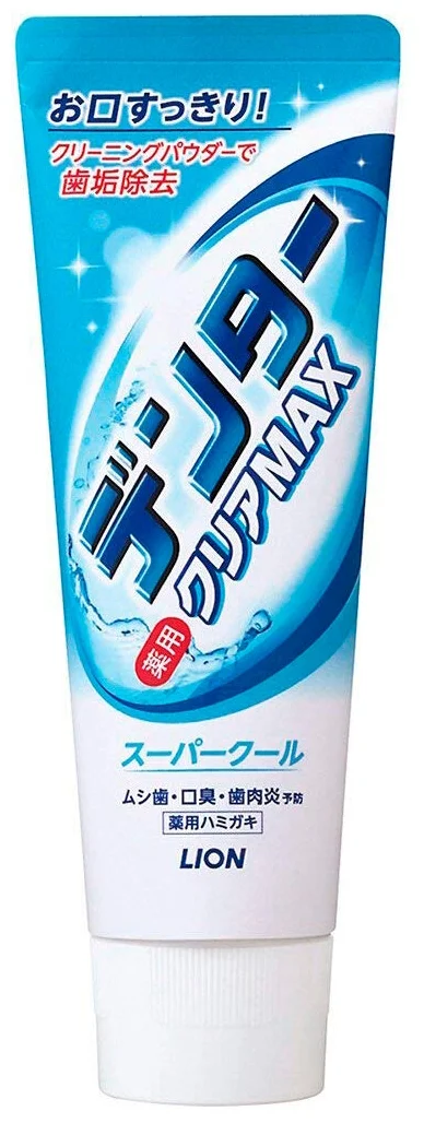 Зубная паста с микрогранулами для защиты от кариеса (с ароматом ментола), LION Denta Clear Max , 140 гр